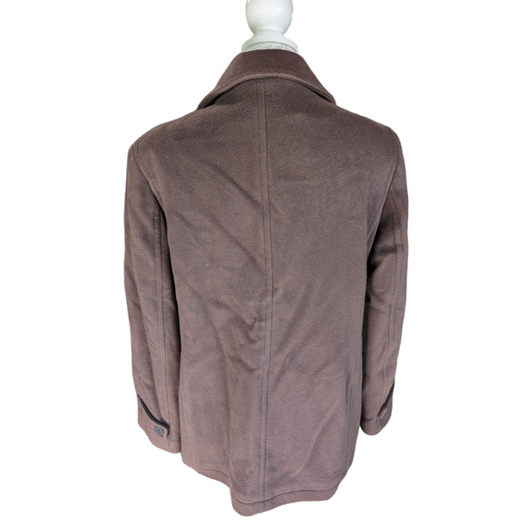 L.L. Bean Lambs Wool Peacoat Brown 14 - Picture 3 of 10